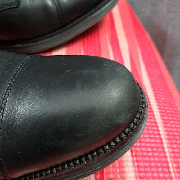 Cole Haan Mens Original Grand OS Cap Toe Laced Boots Black Leather Sz 10.5M - Picture 11 of 13
